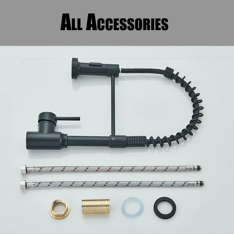 Spring Pull Down Kitchen Faucet Stream or Spray