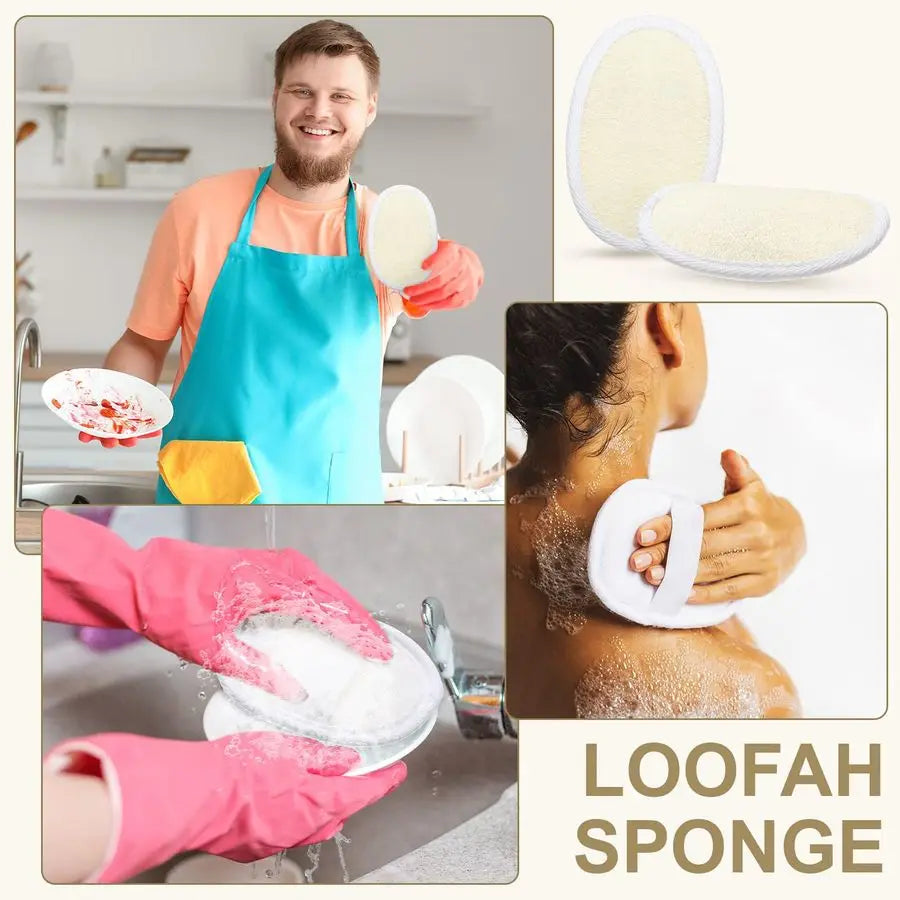 50 Pieces Exfoliating Loofah Pad Body Scrubber