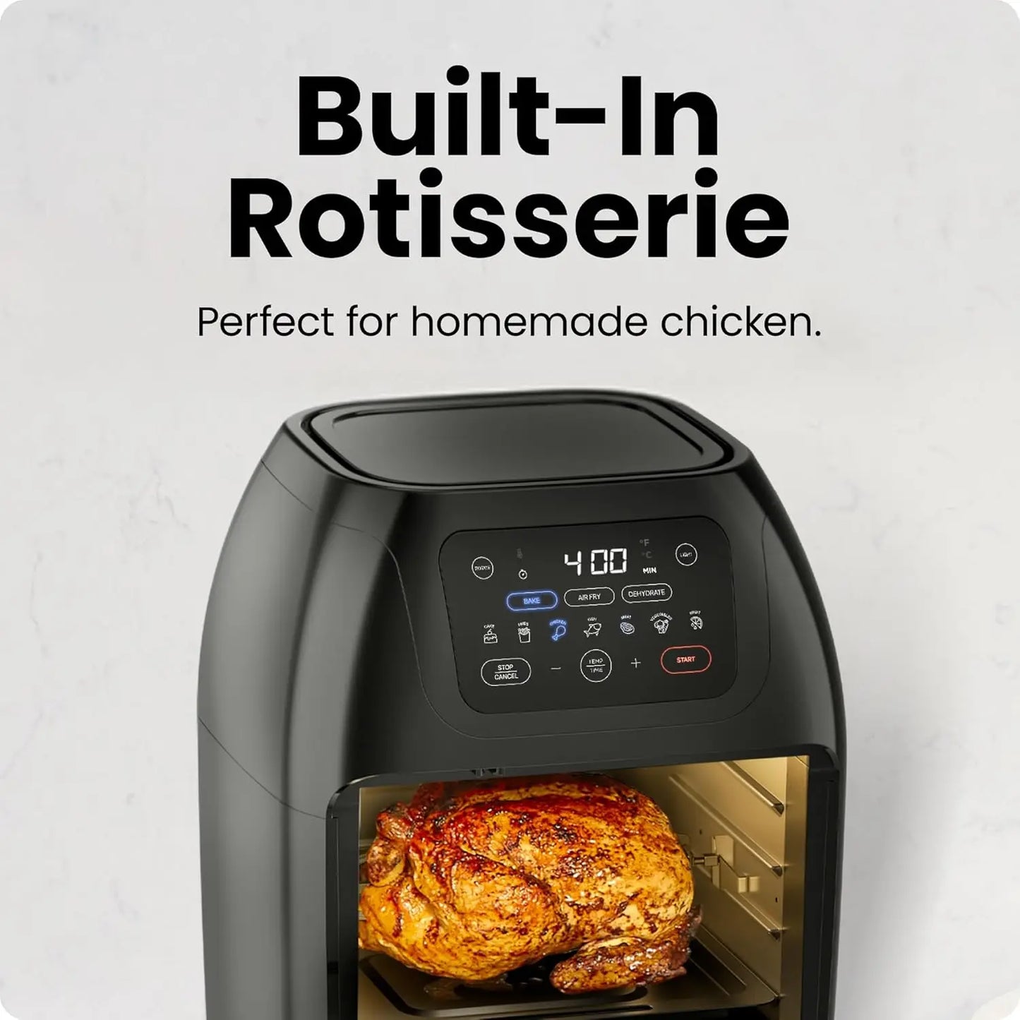 Digital Air Fryer with Rotisserie, Dehydrator & Convection Oven