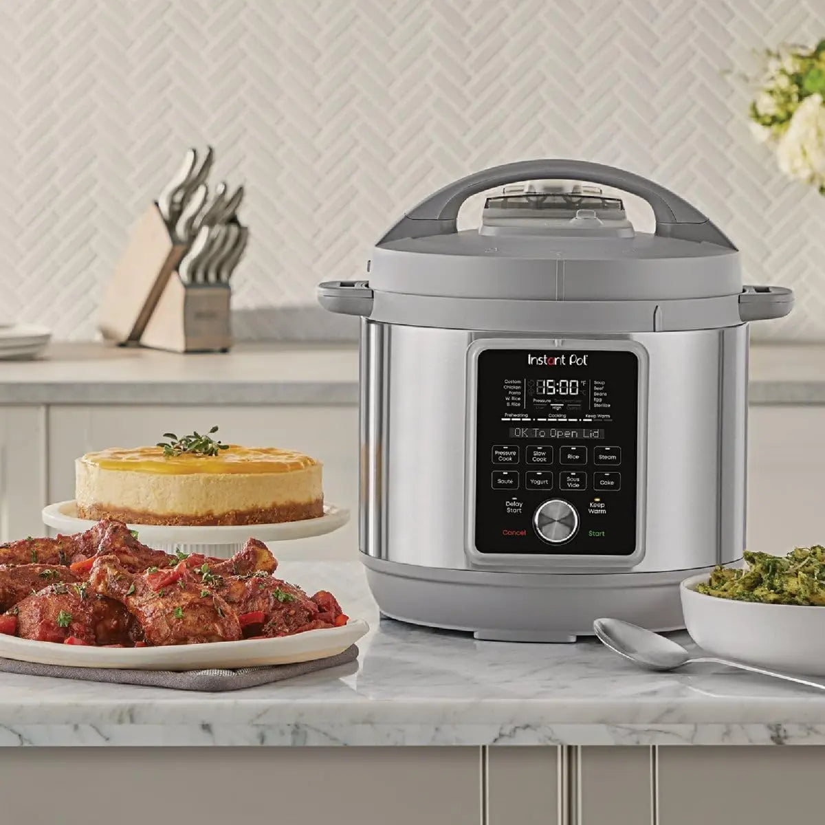 8-Quart Whisper Quiet 9-in-1 Electric Pressure Cooker