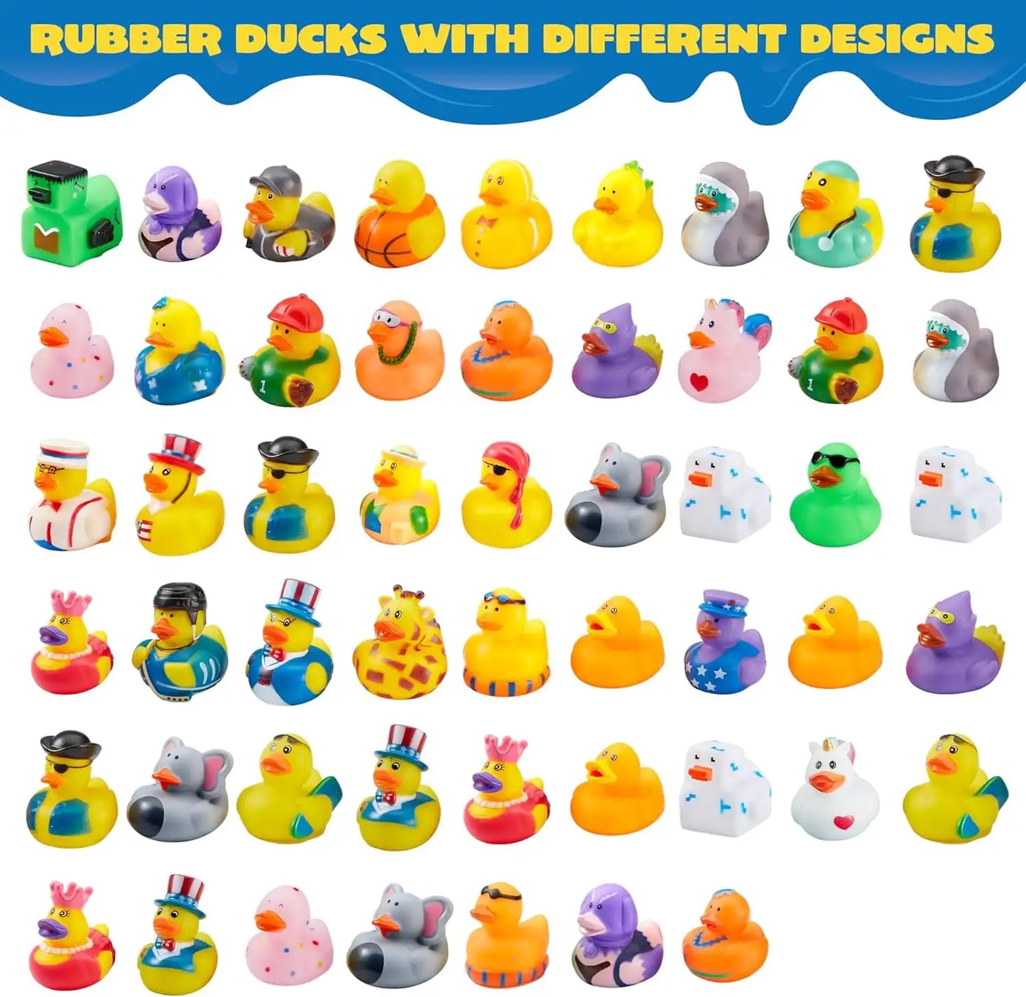 Random Assortment Mini Rubber Duckie Toys