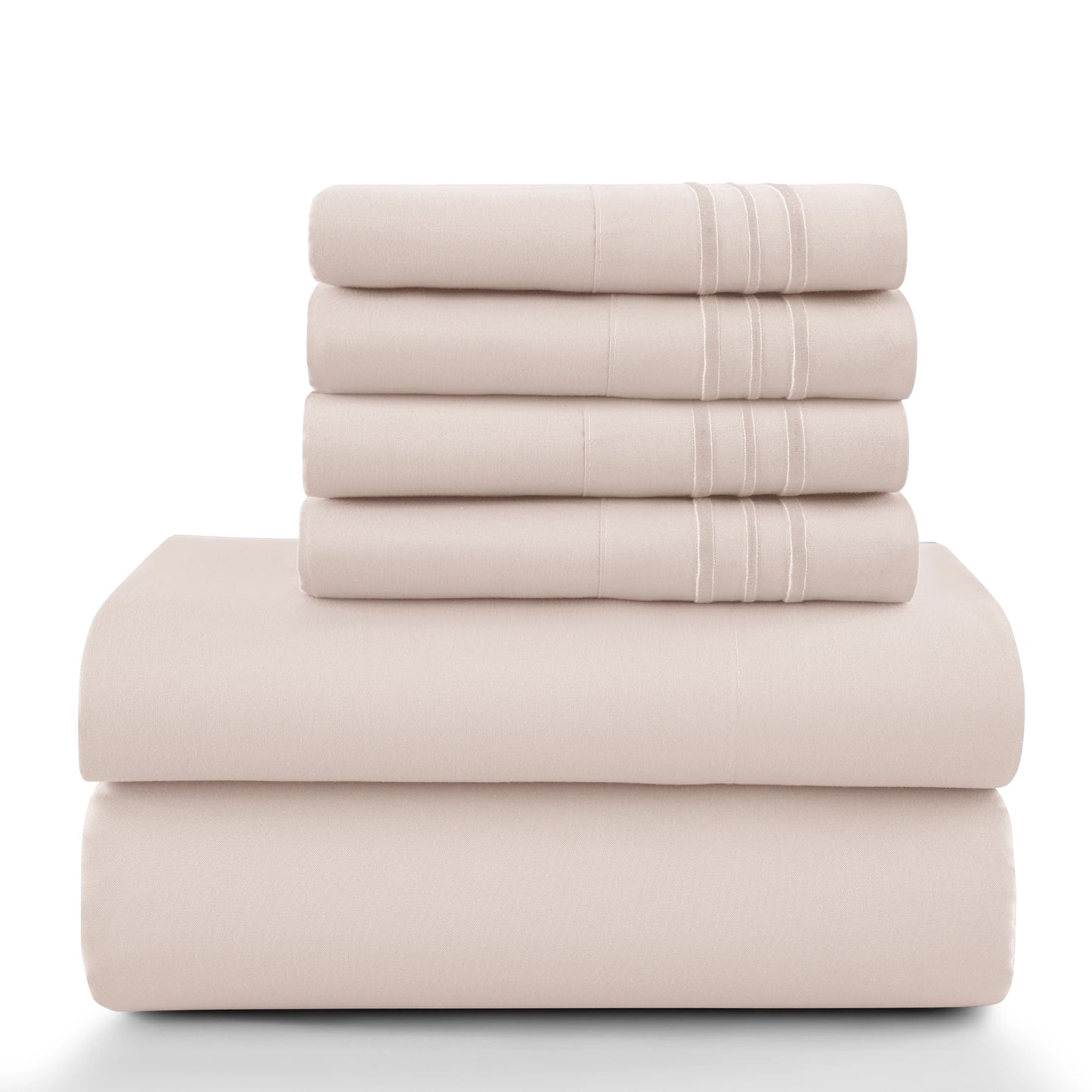 Lux Décor 6Pc Solid Sheet Set