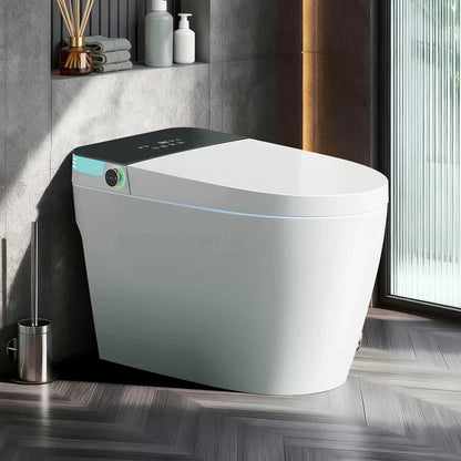 Smart Toilet with Tankless Bidet Heated Seat