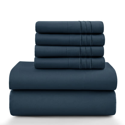 Lux Décor 6Pc Solid Sheet Set