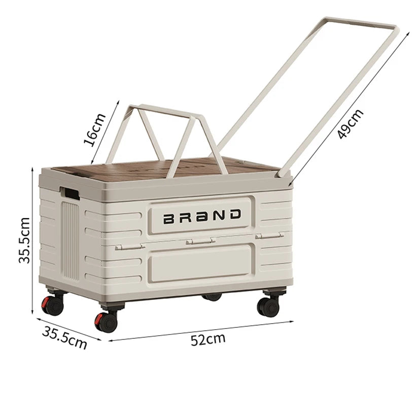 360° Rotating Foldable Storage Cart  Heavy-Duty