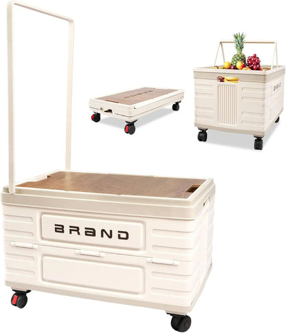 360° Rotating Foldable Storage Cart  Heavy-Duty