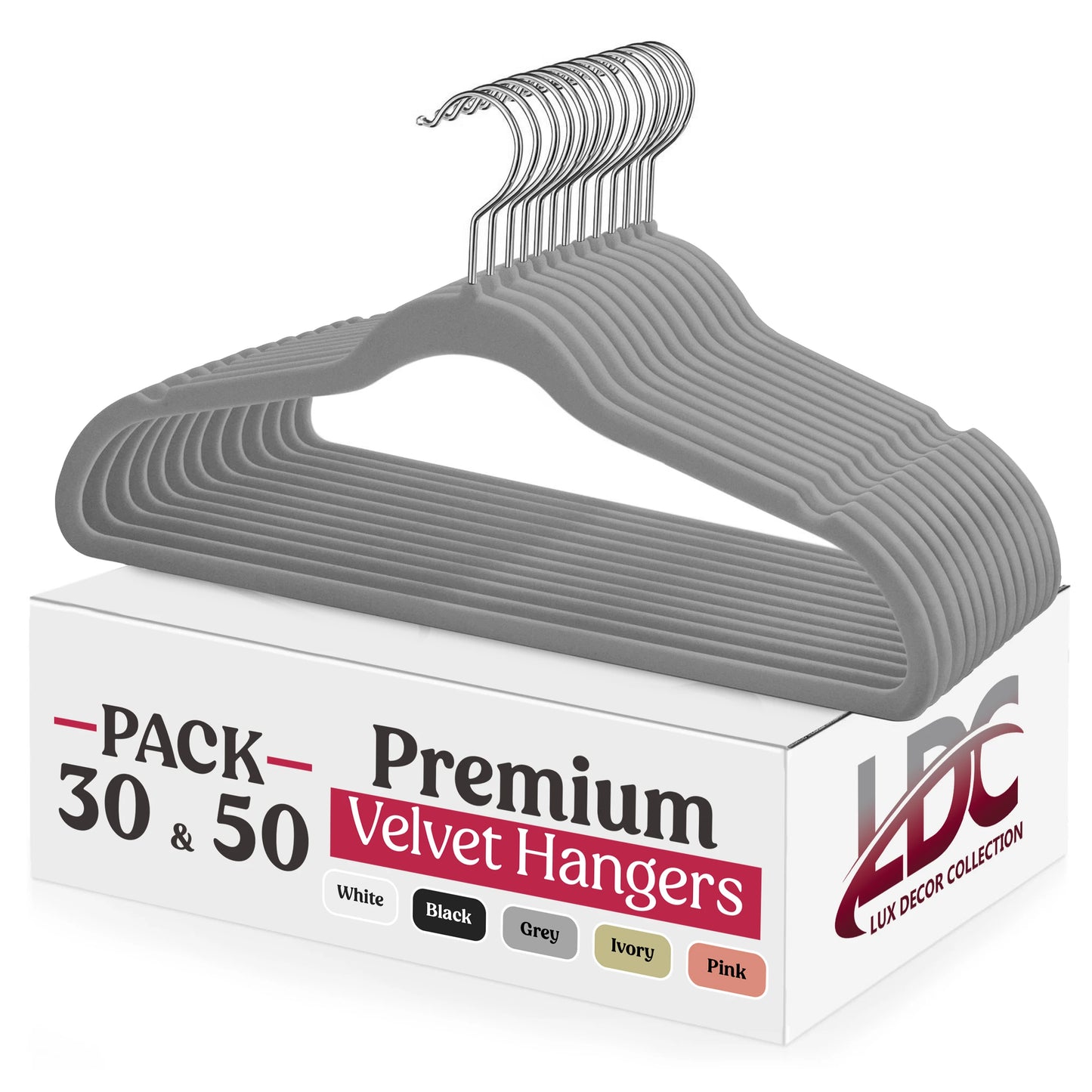 Lux Decor Velvet Hangers 30/50 Pack