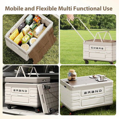 360° Rotating Foldable Storage Cart  Heavy-Duty