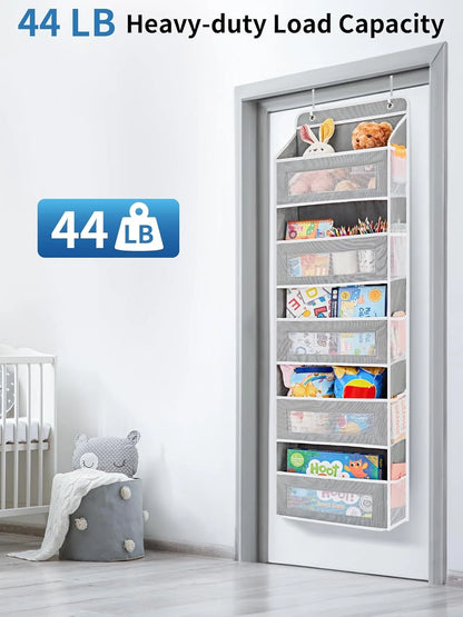 5-Shelf Hanging Storage Organizer - Behind Door
