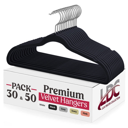 Lux Decor Velvet Hangers 30/50 Pack
