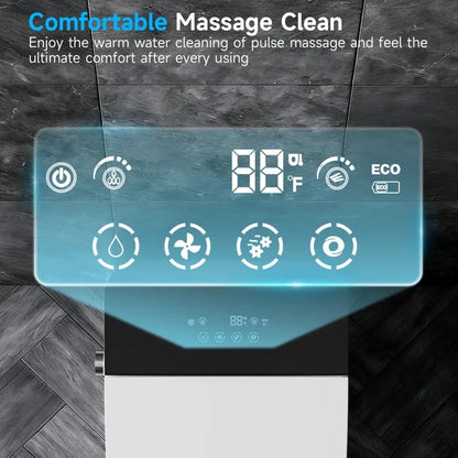 Smart Toilet with Tankless Bidet Heated Seat
