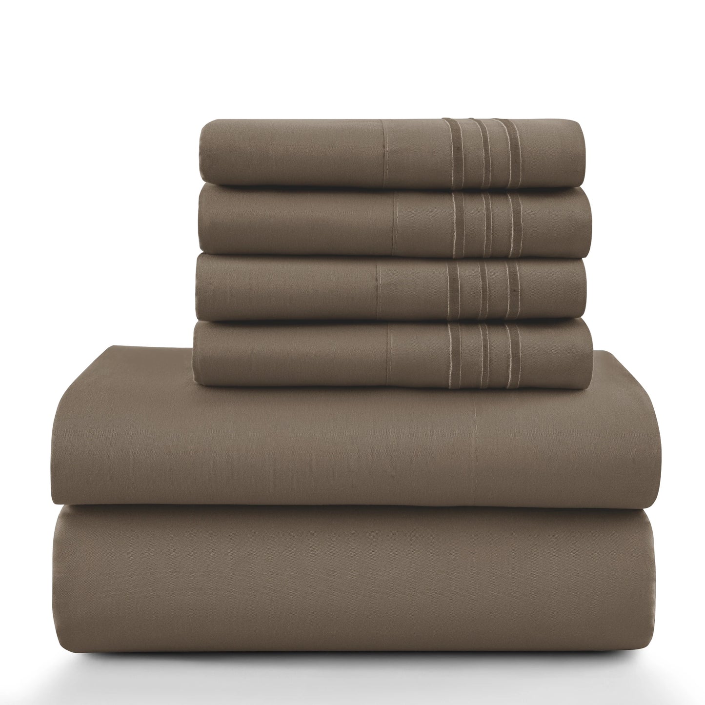Lux Décor 6Pc Solid Sheet Set