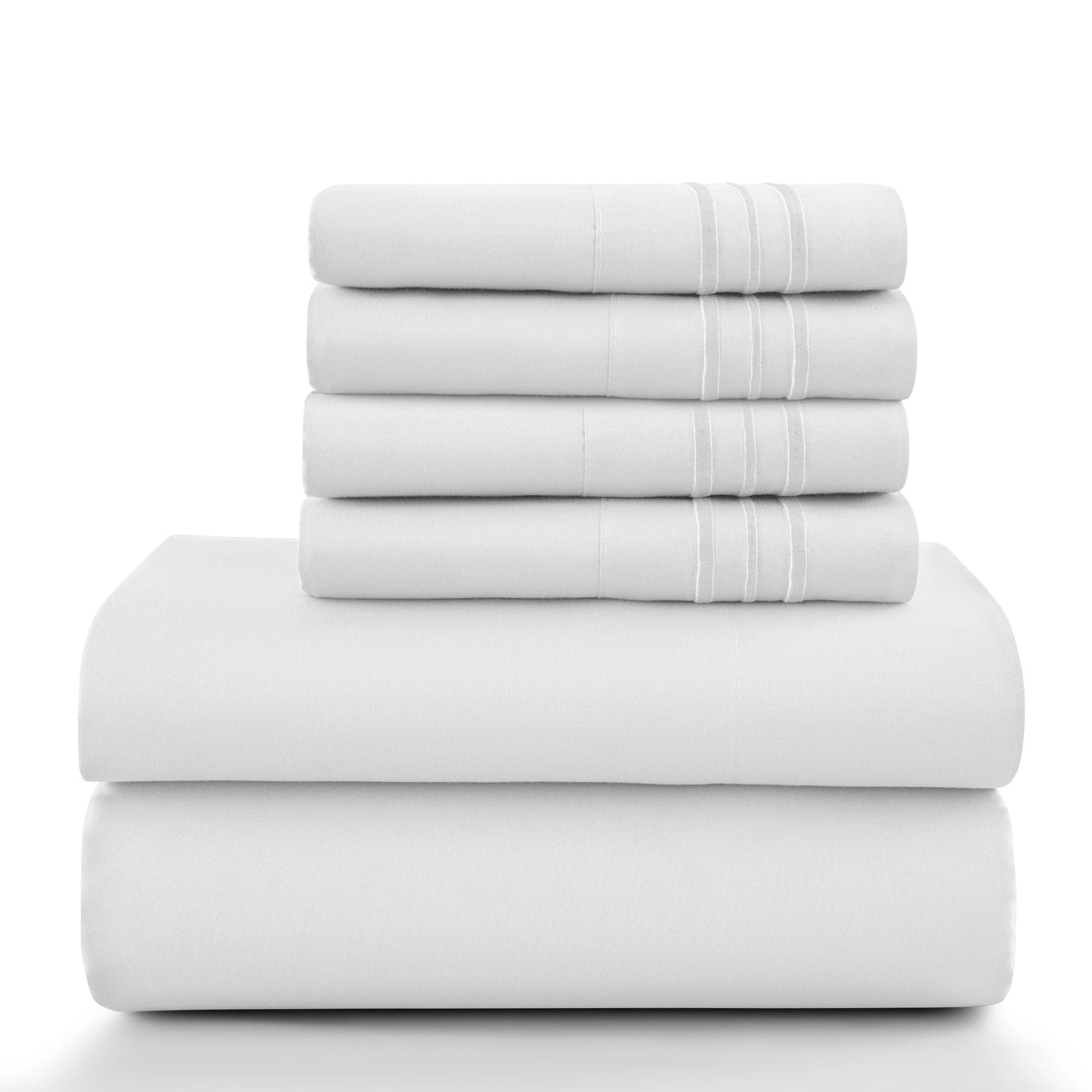 Lux Décor 6Pc Solid Sheet Set