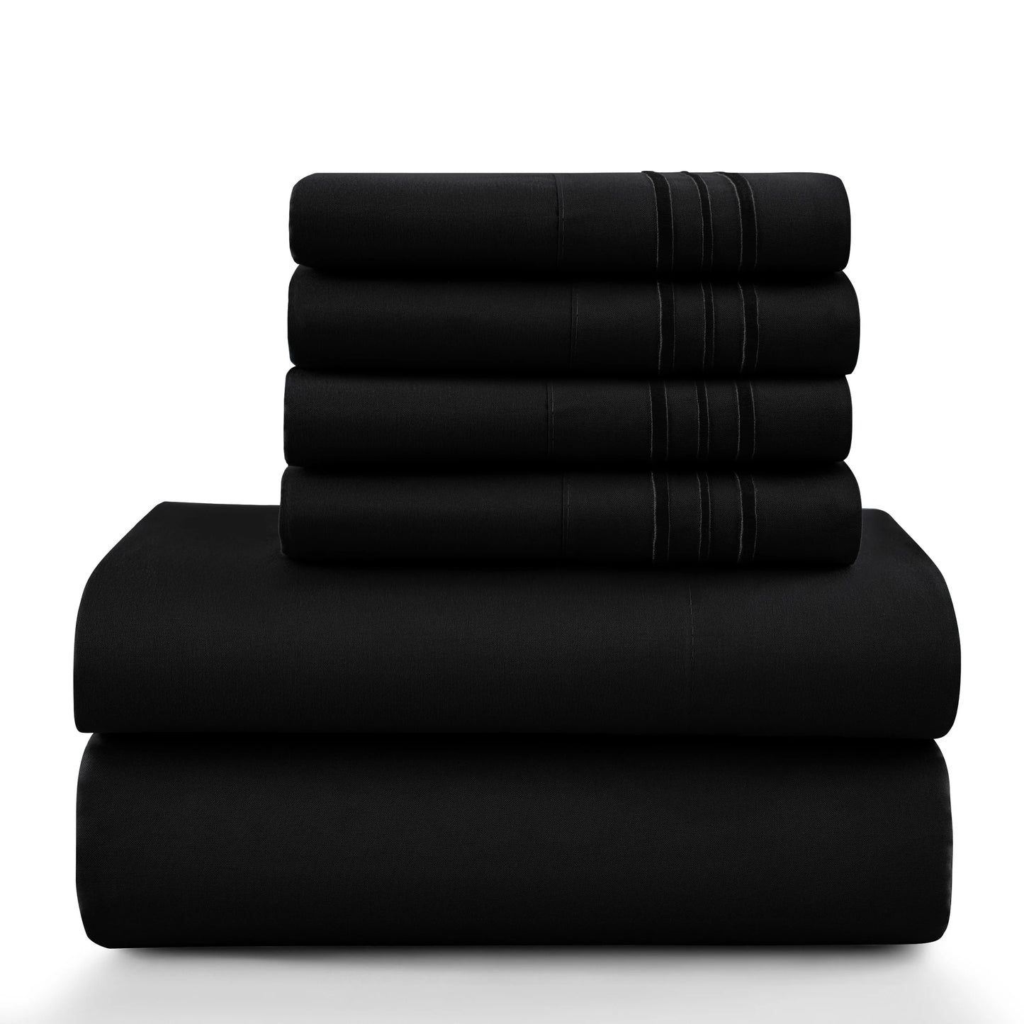 Lux Décor 6Pc Solid Sheet Set