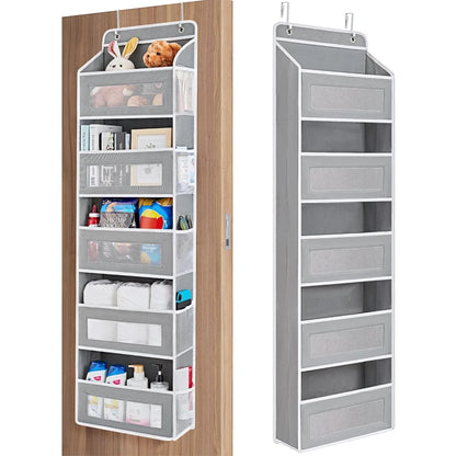 5-Shelf Hanging Storage Organizer - Behind Door