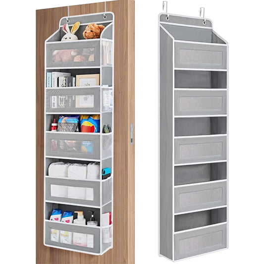 5-Shelf Hanging Storage Organizer - Behind Door