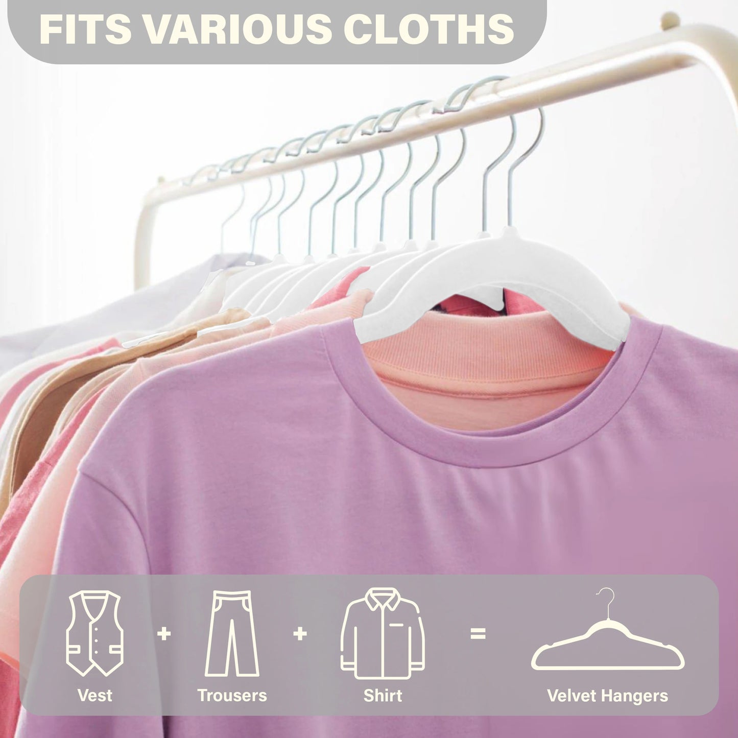 Lux Decor Velvet Hangers 30/50 Pack