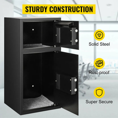 33" Steel Double Door Safe Deposit Box
