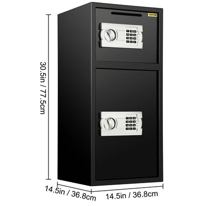 33" Steel Double Door Safe Deposit Box