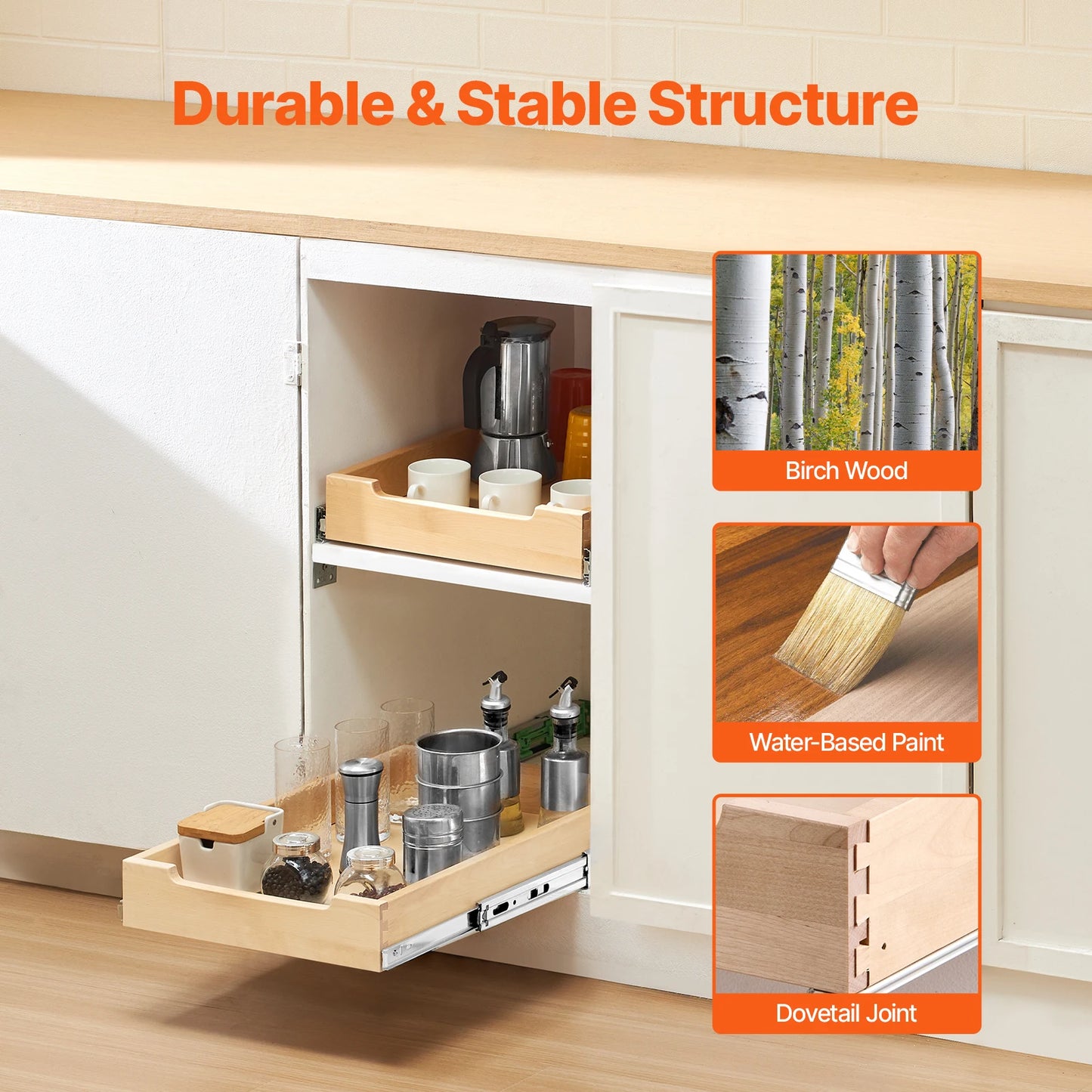 14-20inch Pull Out Cabinet Organizer