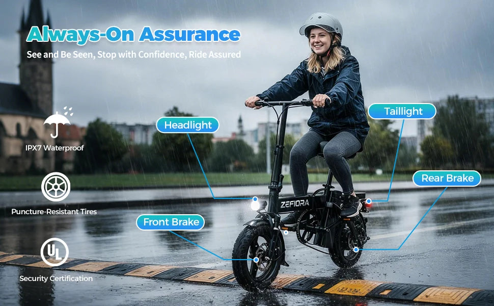 New 500W Adult Folding Electric Bike