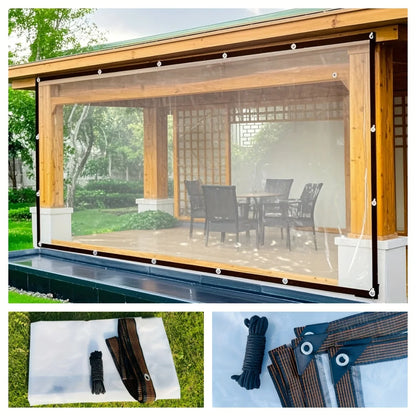1 Thickened Transparent Waterproof Tarp