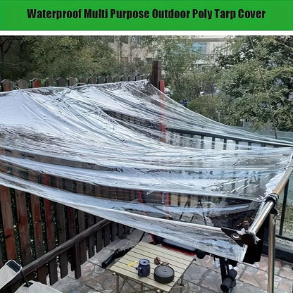 1 Thickened Transparent Waterproof Tarp