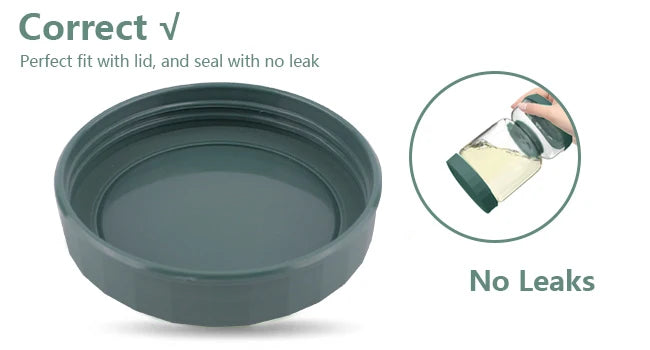 Glass Pickles Jar With Lids & Strainer