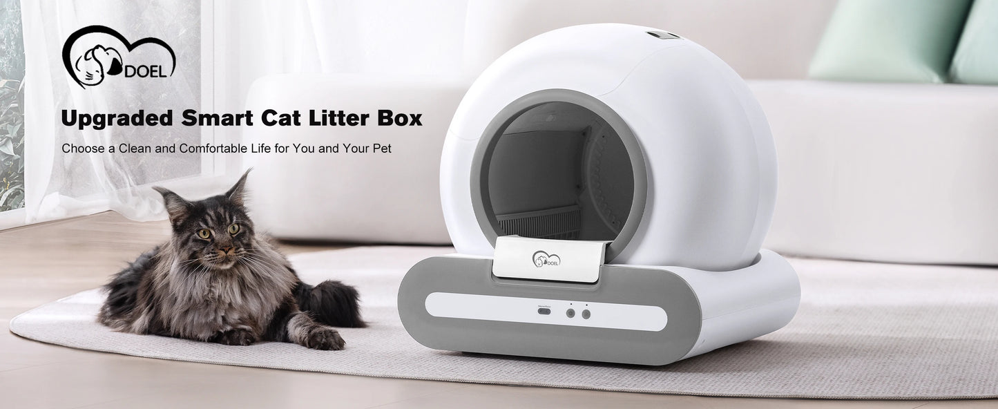 DOEL 65L Self-Cleaning Cat Litter Box