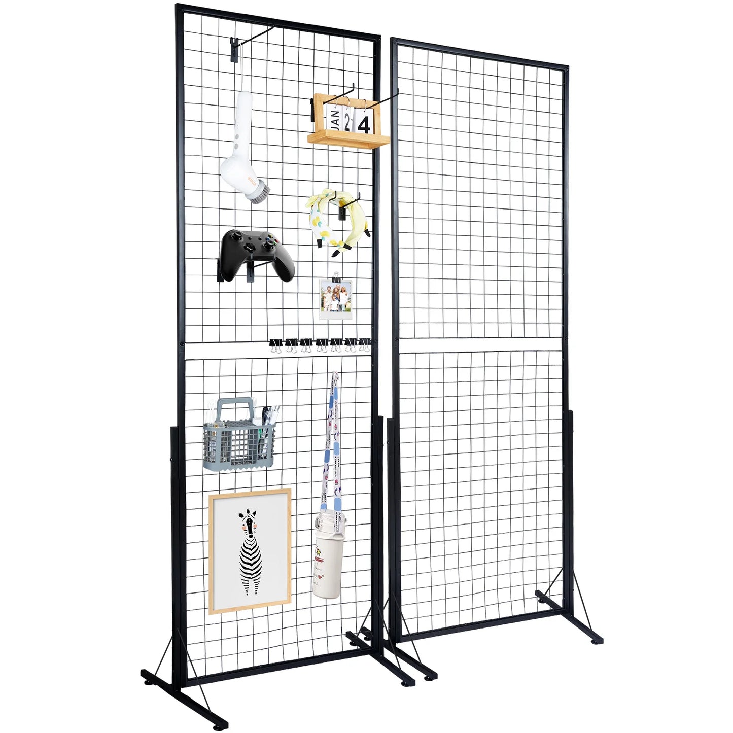 Wire Gridwall Display Racks Double Side Panels