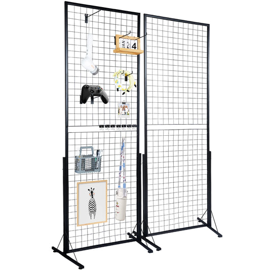 Wire Gridwall Display Racks Double Side Panels