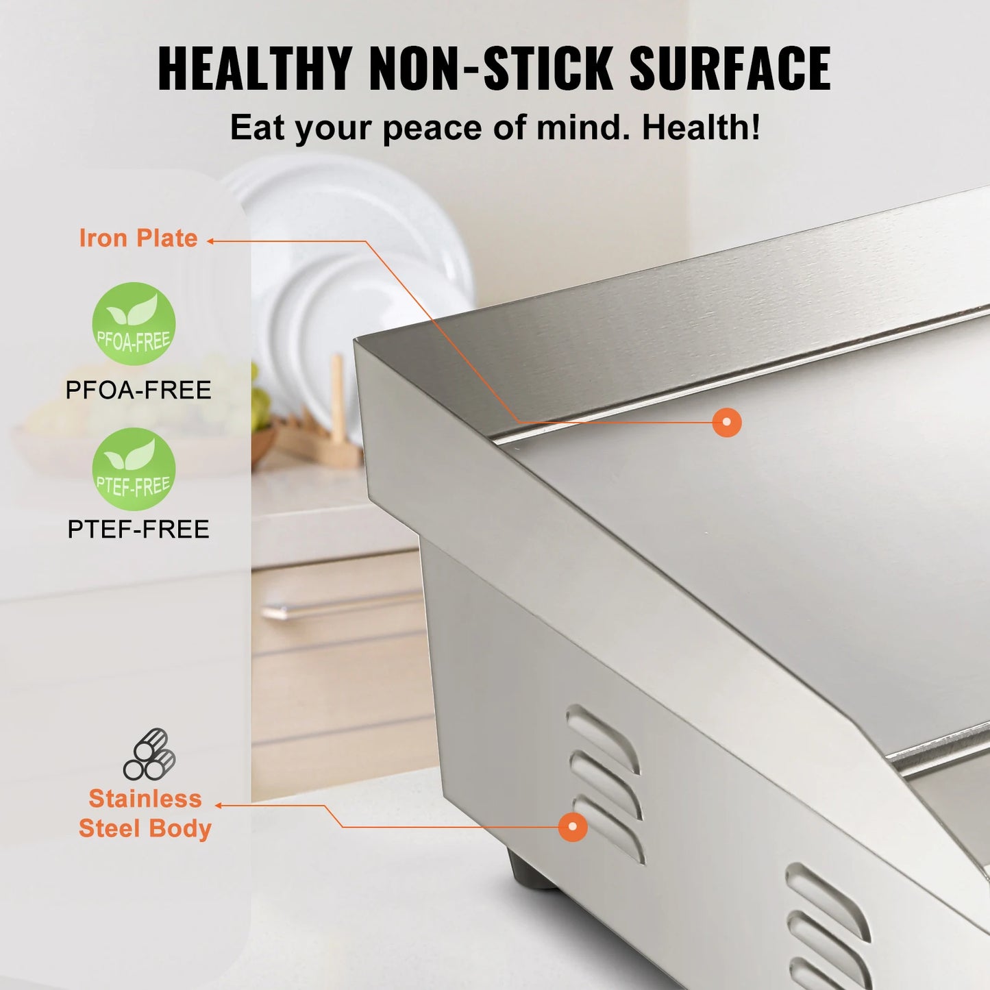 21In Commercial Electric Grill  Stainless Steel