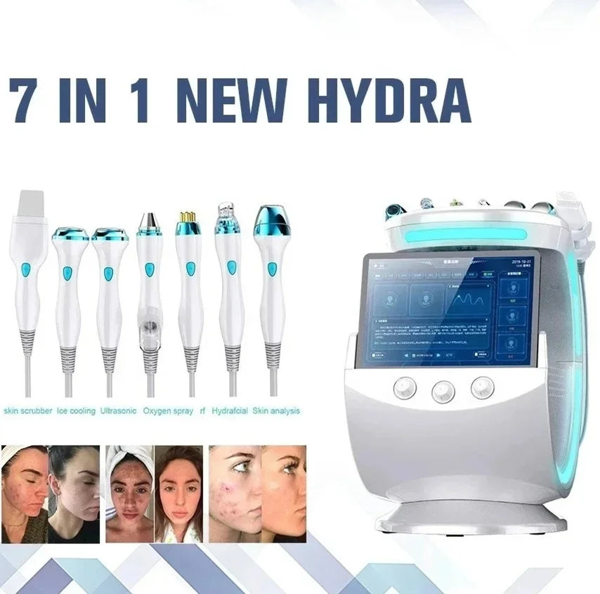 7 in 1 Water Oxygen Cleaning Facial Skin Analysis Device