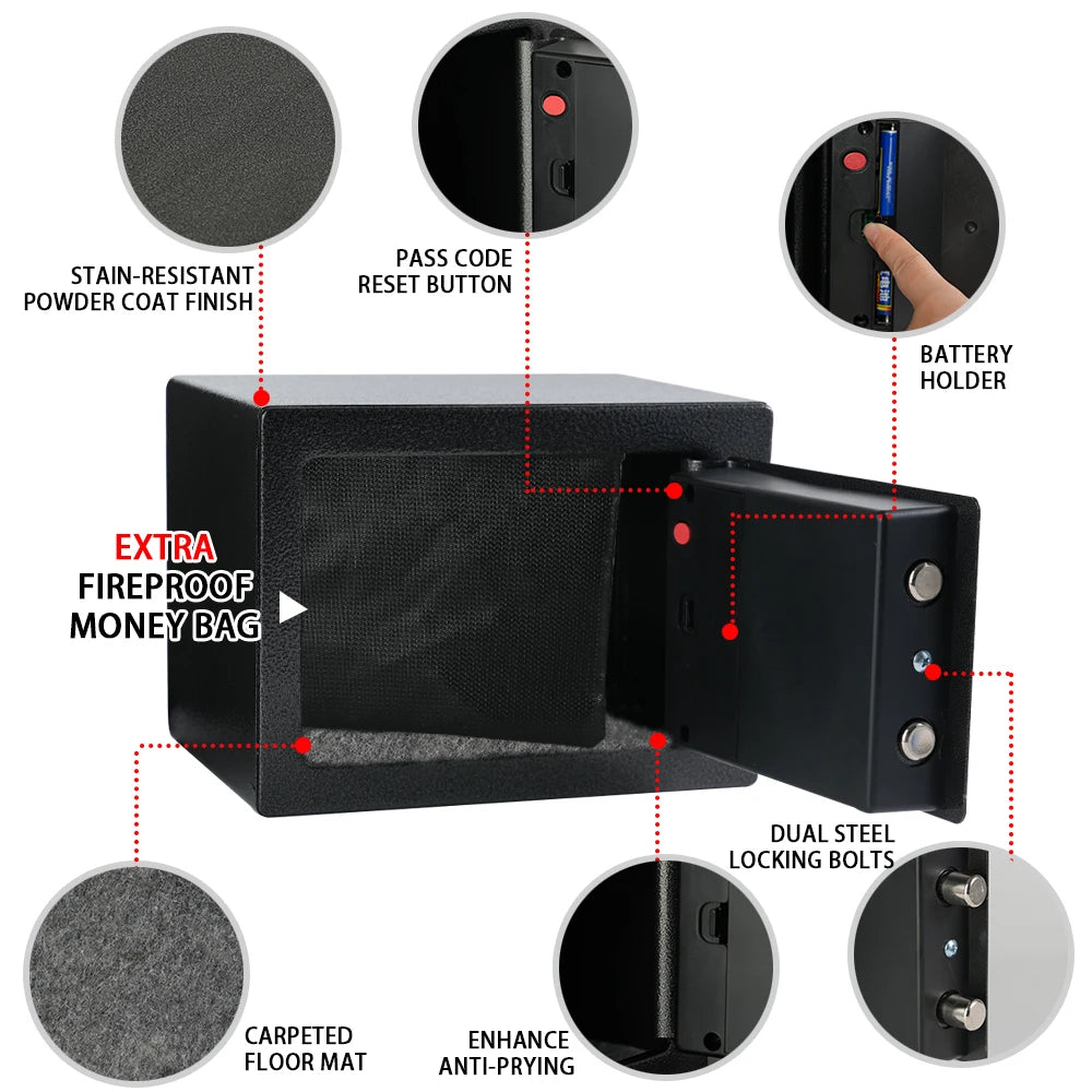 FIreproof Safe with Fireproof Money Bag
