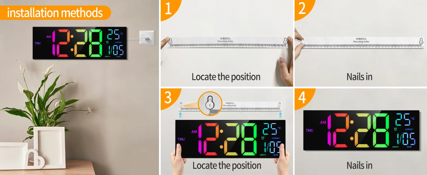 16" Large LED Display with Remote