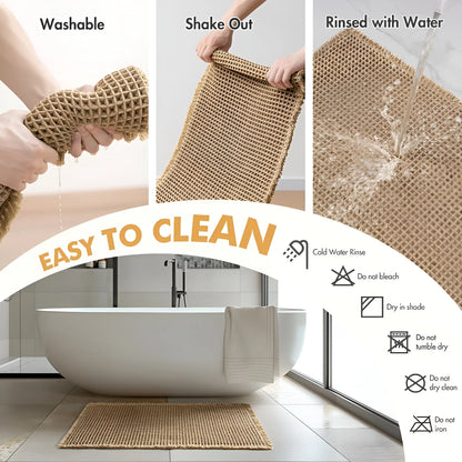 Super Absorbant Waffle Weave Bathroom Mat