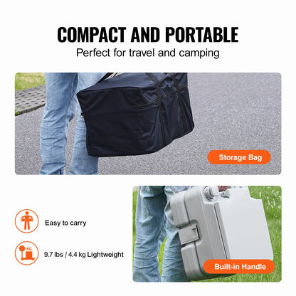 Porta Potty Push-Button Portable Toilet