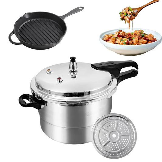 Small Pressure Cooker With Steaming Plate Household