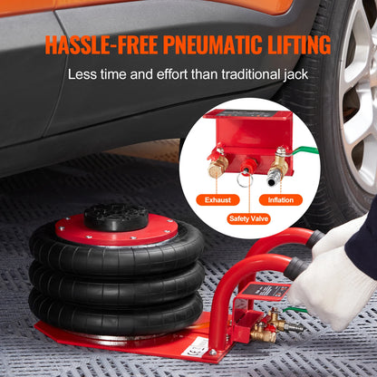 3 Ton Triple Bag Air Jack (6600 lbs) Capacity