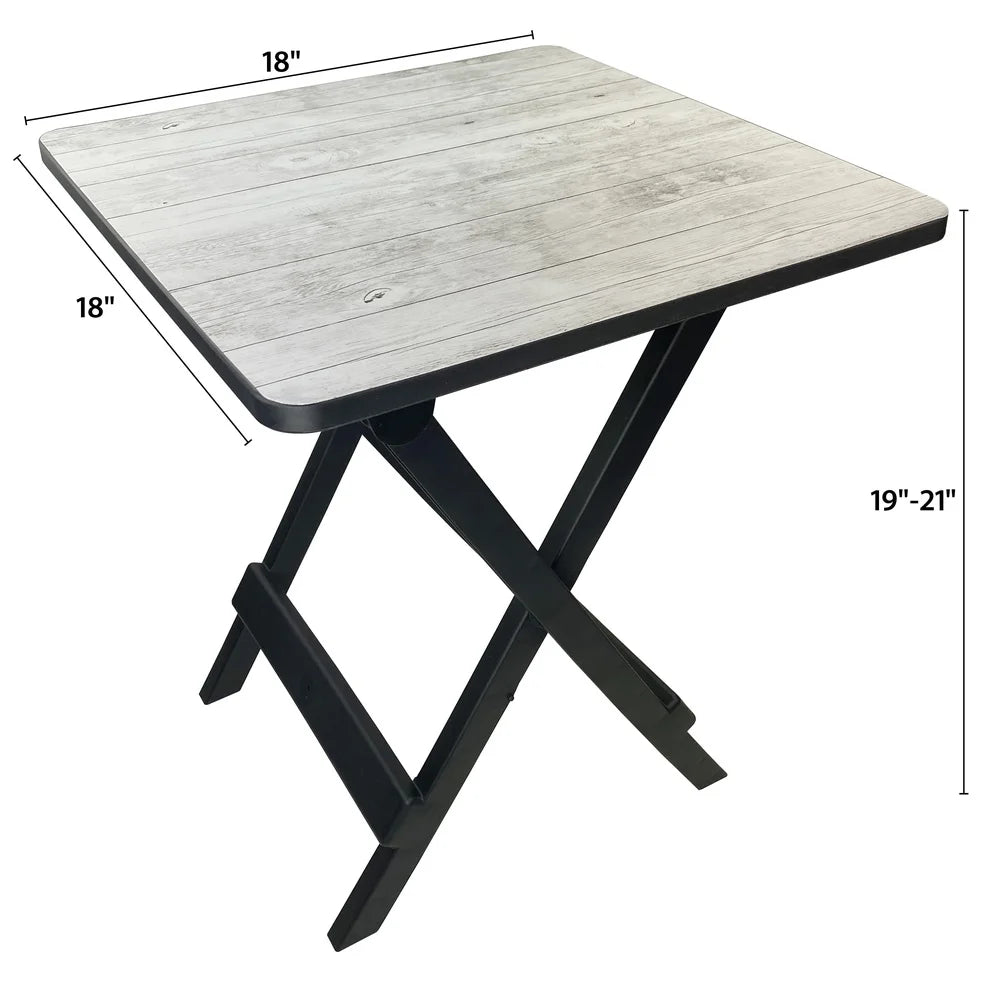 Adjustable Height Portable Folding Table
