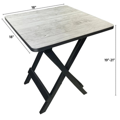 Adjustable Height Portable Folding Table