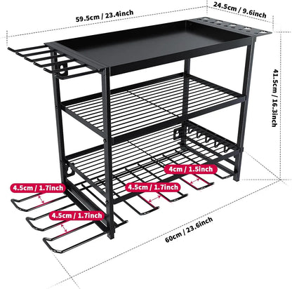 Power Tool Storage 4 Layer Wall Mounted Rack