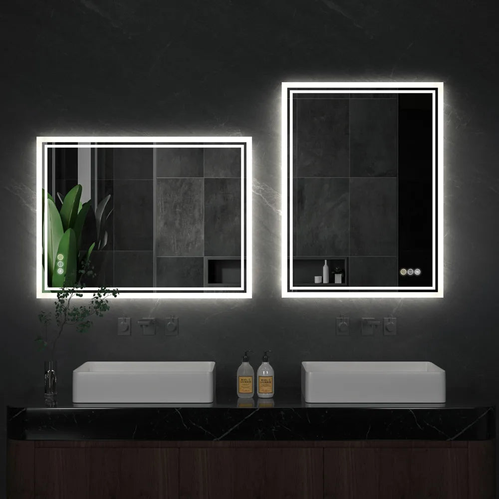 Illuminated LED Backlight Bathroom Mirror Frameless