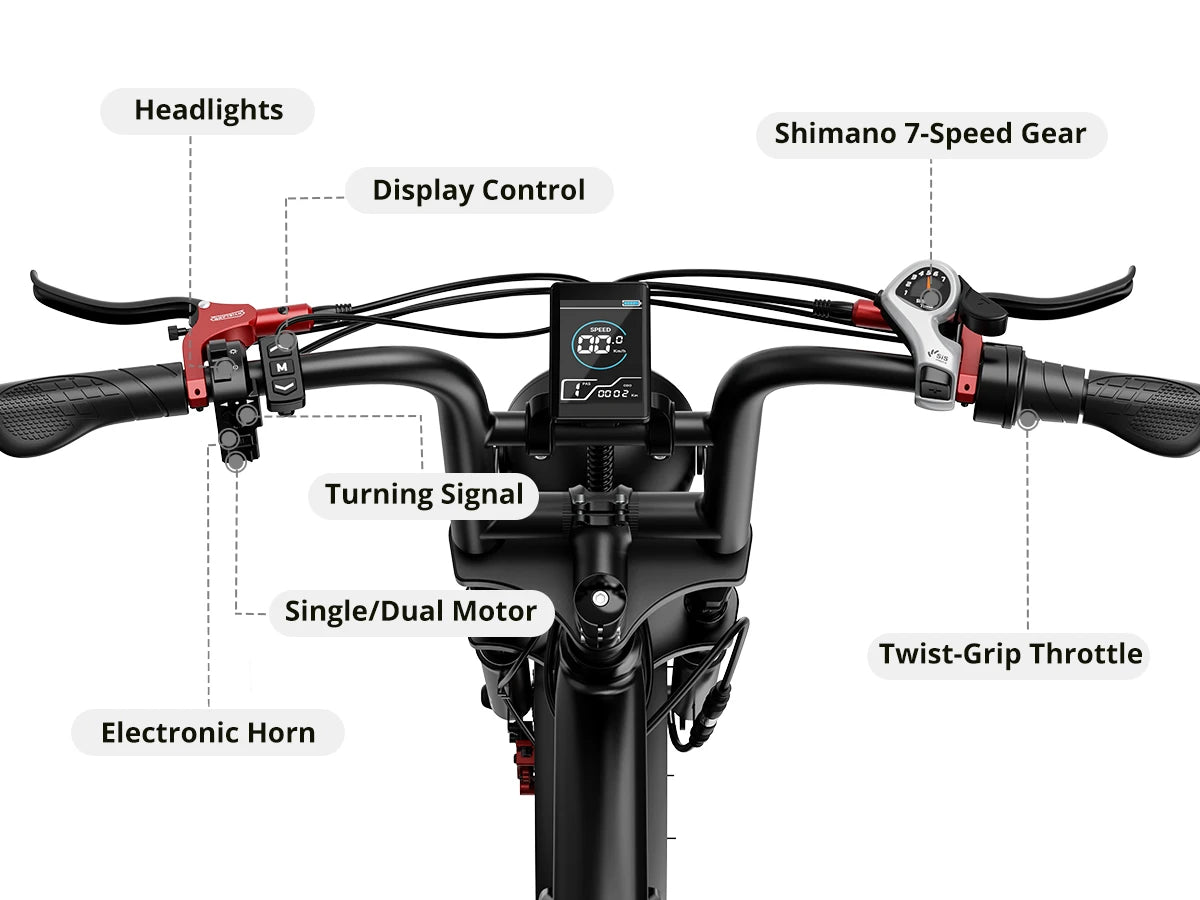 AMYET S8 Adults Electric Bike For Men 2000W