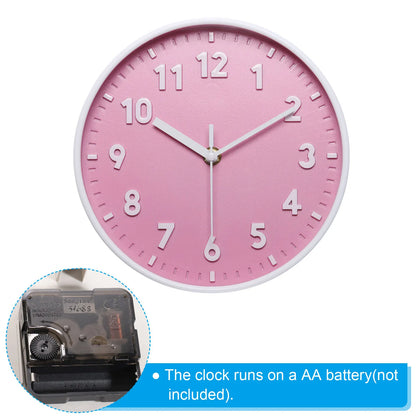8 Inch Battery Operated Wall Clock Silent