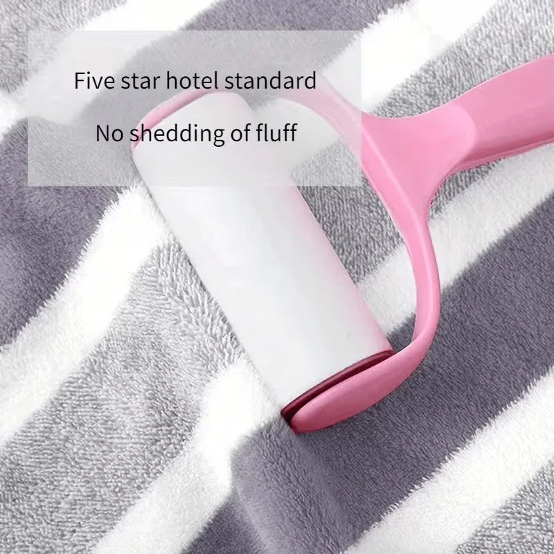 2pcs Luxury Coral Fleece Towel Set