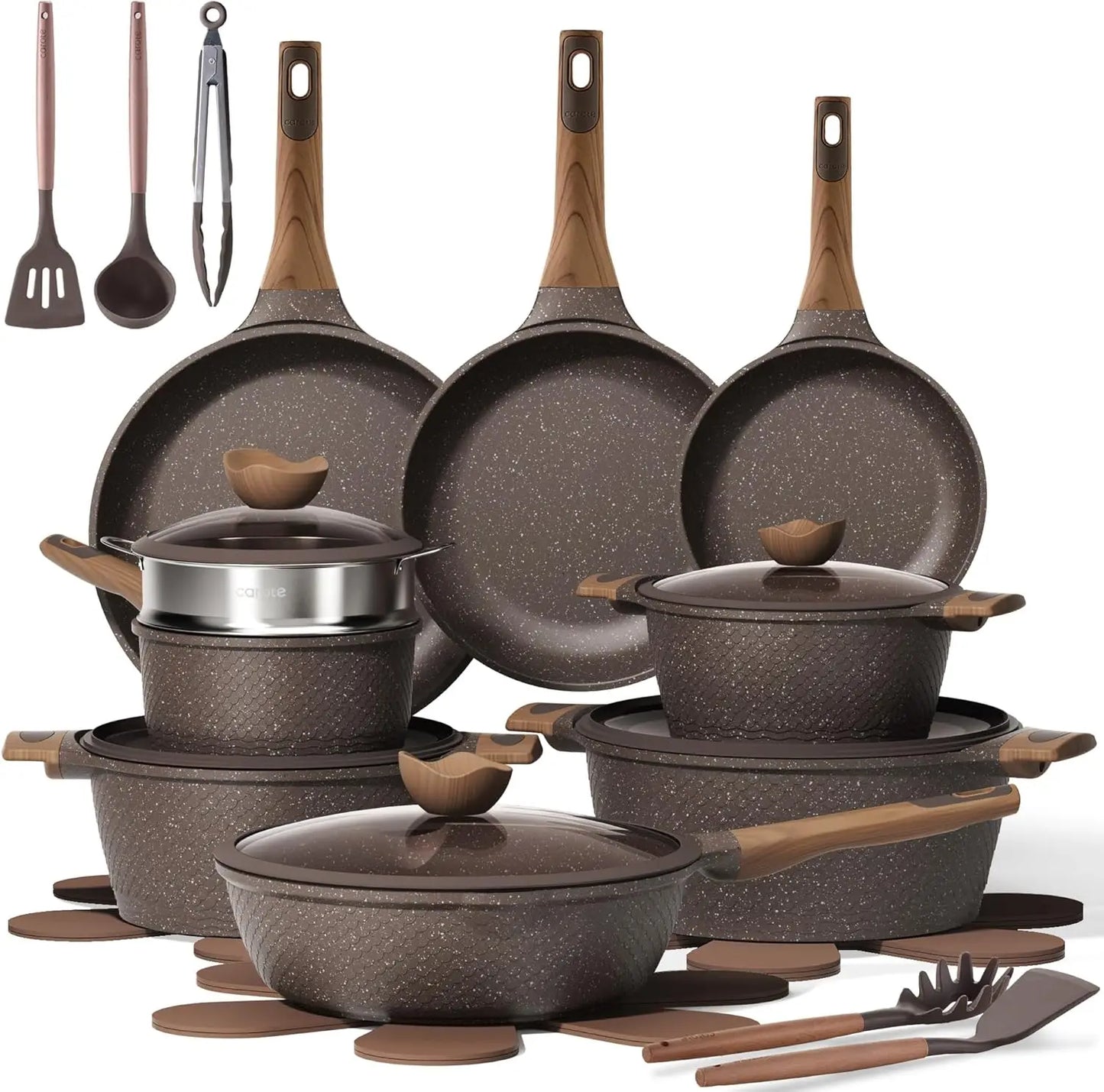 26PCS Non Stick Pots and Pans Cookware Set