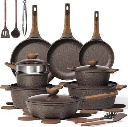 26PCS Non Stick Pots and Pans Cookware Set