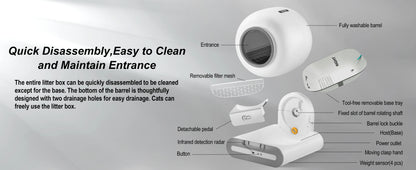 DOEL 65L Self-Cleaning Cat Litter Box