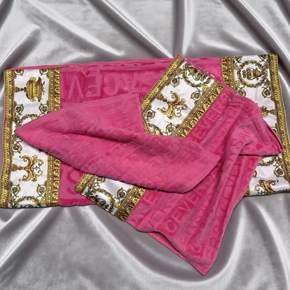 Towel Set 3 Piece Bathrobe Beach and Bath